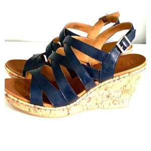 BOC Lynette Navy Wedges NEVER WORN in original box